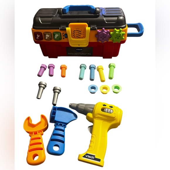 Vtech Kids Drill & Learn Toolbox Pro with Accessories - Picture 4 of 11